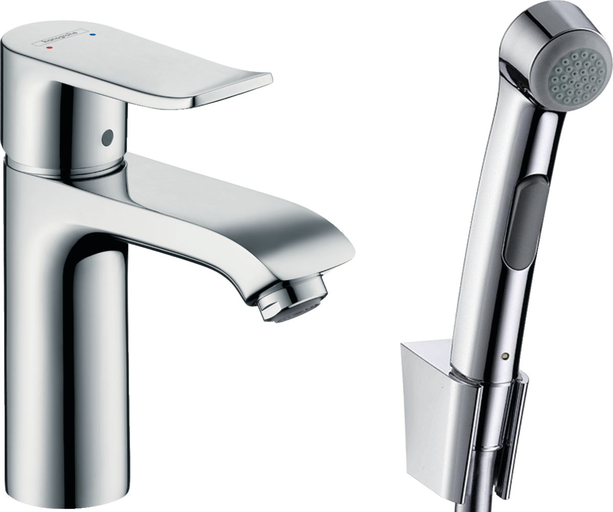 Смеситель для раковины Hansgrohe Metris 110 с гигиеническим душем и сливным клапаном 31285000
Смеситель для раковины Hansgrohe Metris 110 с гигиеническим душем и сливным клапаном 31285000