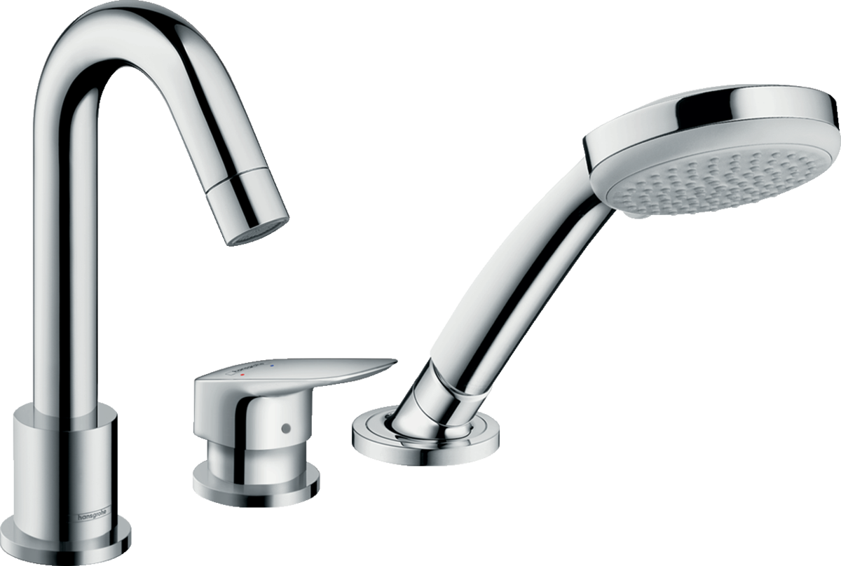 Встраиваемый смеситель на край ванны Hansgrohe Logis однорычажный, на 3 отверстия 71310000
Встраиваемый смеситель на край ванны Hansgrohe Logis однорычажный, на 3 отверстия 71310000