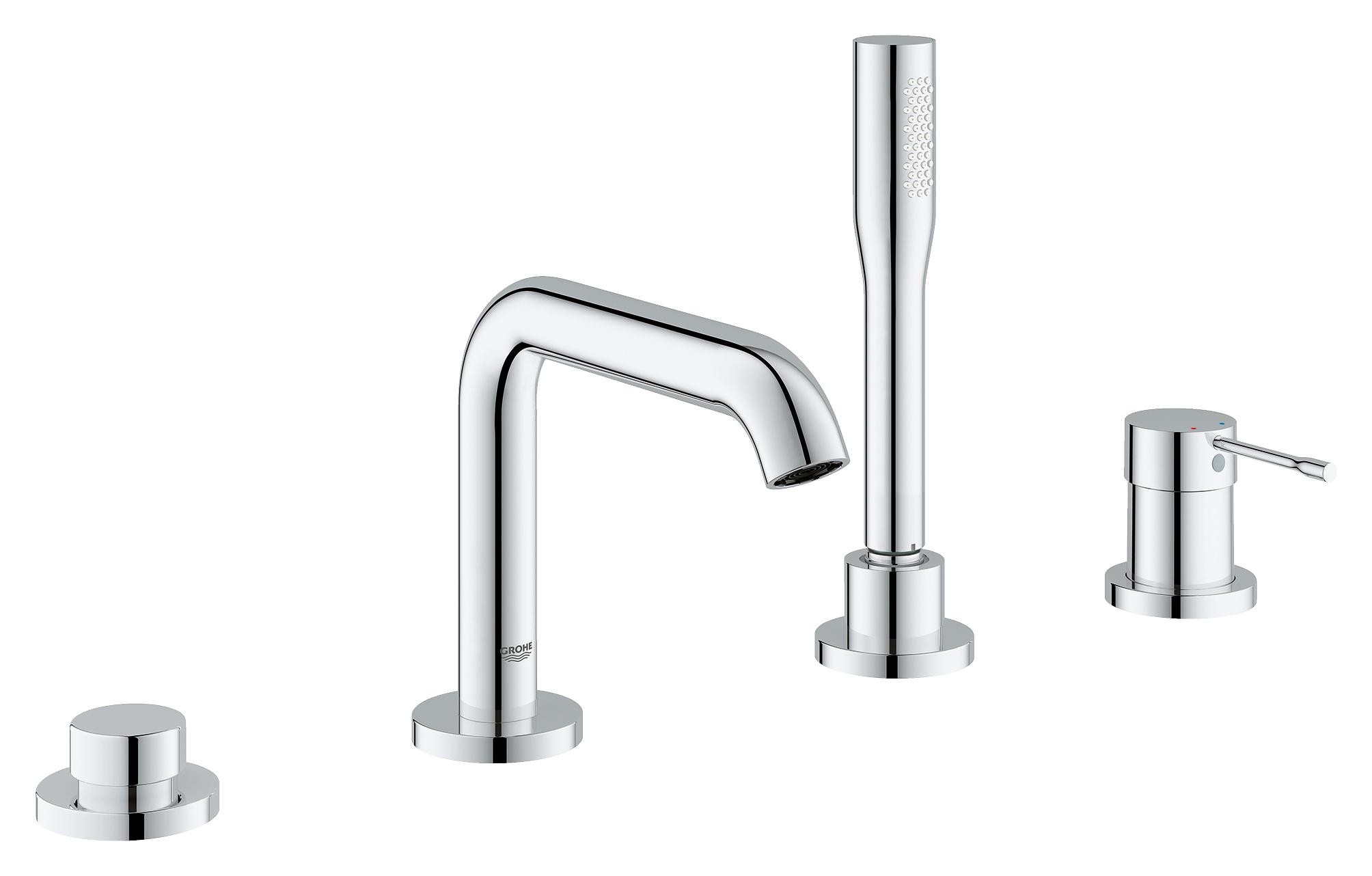 Смеситель скрытого монтажа для ванны Grohe Essence+ с душевым гарнитуром и изливом (на бортик ванны)
Смеситель скрытого монтажа для ванны Grohe Essence+ с душевым гарнитуром и изливом (на бортик ванны)