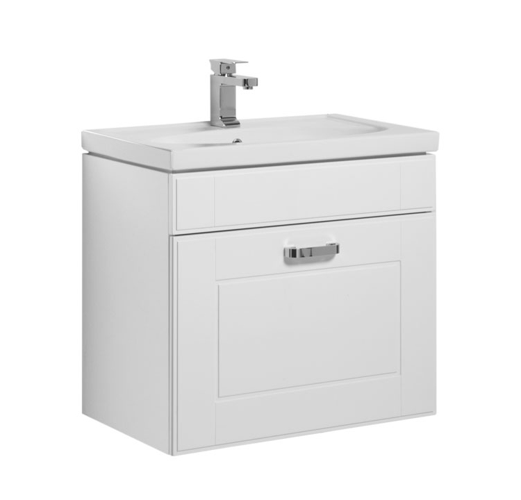 Тумба с раковиной Aquanet Рондо 70 подвесная, белый (1 ящик) 00189155+00185343
Тумба с раковиной Aquanet Рондо 70 подвесная, белый (1 ящик) 00189155+00185343