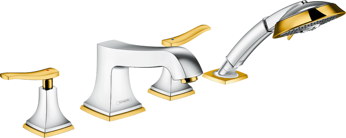 Встраиваемый смеситель на край ванны Hansgrohe Metropol Classic на 4 отверстия, с рычаговыми рукоятками 31441090
Встраиваемый смеситель на край ванны Hansgrohe Metropol Classic на 4 отверстия, с рычаговыми рукоятками 31441090
