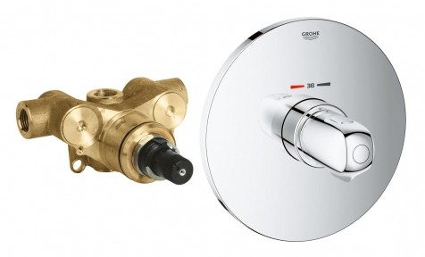 Термостат скрытого монтажа центральный Grohe Grohtherm 1000 New (со встроенным механизмом) 34573000
Термостат скрытого монтажа центральный Grohe Grohtherm 1000 New (со встроенным механизмом) 34573000