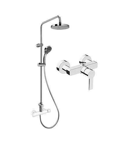 Душевая колонна со смесителем для верхнего и ручного душа Vitra System Rain A49234EXP
Душевая колонна со смесителем для верхнего и ручного душа Vitra System Rain A49234EXP