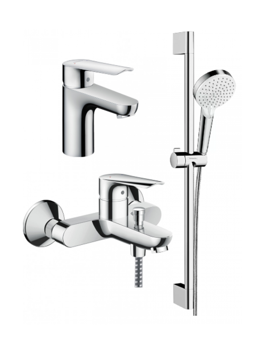 Комплект смесителей для ванны и раковины Hansgrohe Logis E100c с душевым гарнитуром 71178000+71415000+26532400
Комплект смесителей для ванны и раковины Hansgrohe Logis E100c с душевым гарнитуром 71178000+71415000+26532400