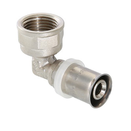 Пресс-фитинг угольник с переходом на внутреннюю резьбу Valtec 20 х 1/2" 
Пресс-фитинг угольник с переходом на внутреннюю резьбу Valtec 20 х 1/2"