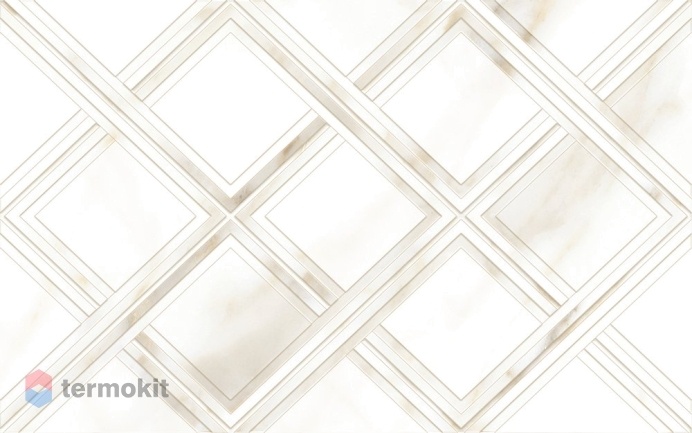 Керамическая плитка Global Tile Calacatta Gold 10100001120 белая ромбы настенная 25x40