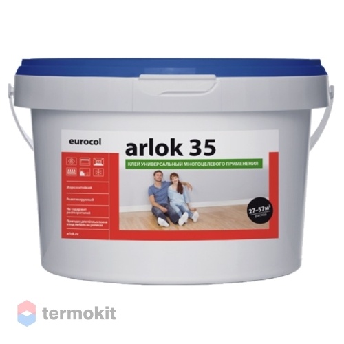 Клей водно-дисперсионный Arlok 35 банка 1,3кг (~ 4 m2)
