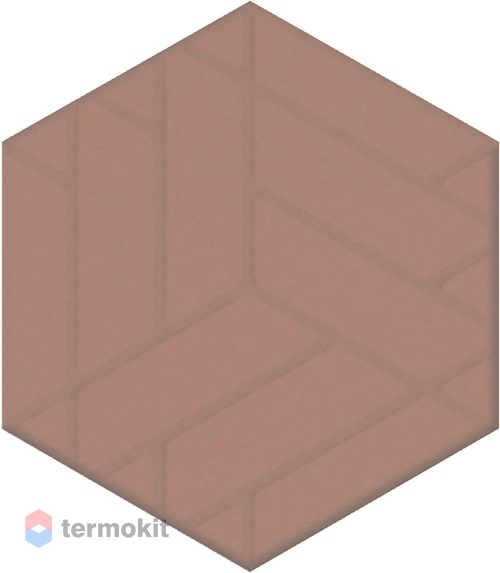 Керамическая плитка Kerama Marazzi Агуста OS/D241/63010 декор розовый матовый 6x5,2