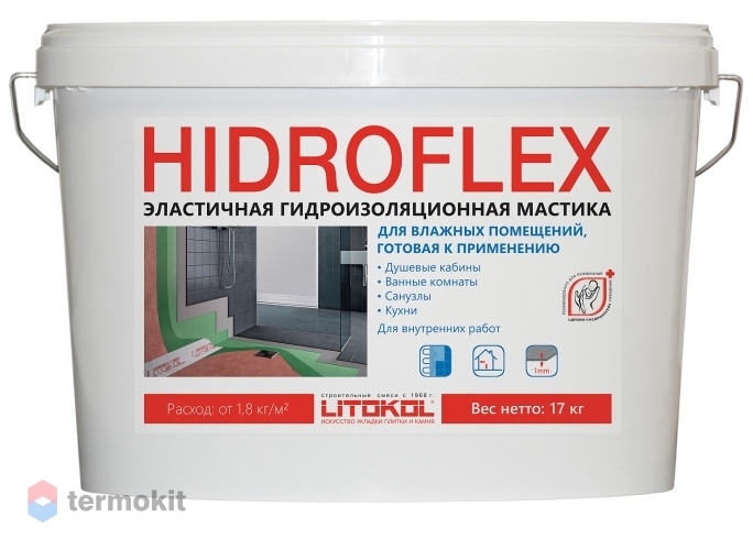 Эластичная Гидроизоляция Litokol Hidroflex 17 кг