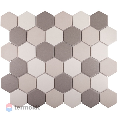 Керамическая Мозаика Starmosaic Hexagon small Grey Mix Antislip. (JMT55221) 32,5х28,2х6