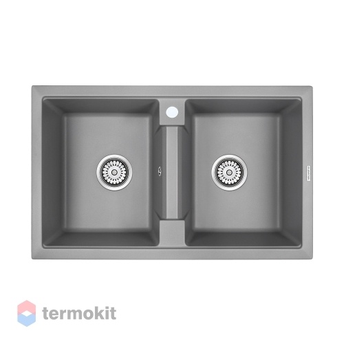 Мойка для кухни Paulmark Zwilling серый металлик PM238150-GRM