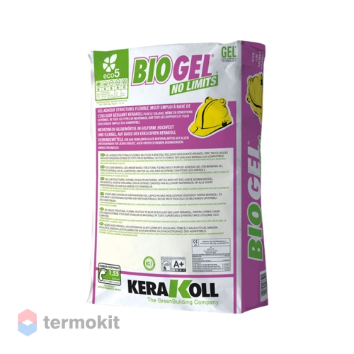 Клей Kerakoll цементный Biogel NoLimits White 25кг