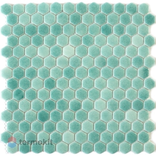 Стеклянная мозаика Natural Steppa STP-GN008-HEX (2,5 Hexagon) 30х30
