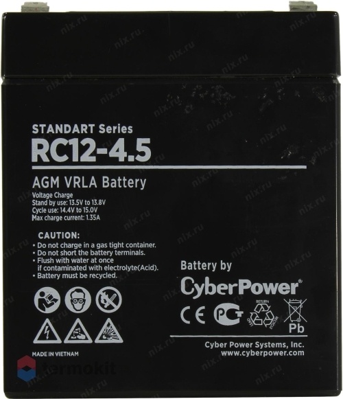 Аккумуляторная батарея CyberPower RC 12-4.5
