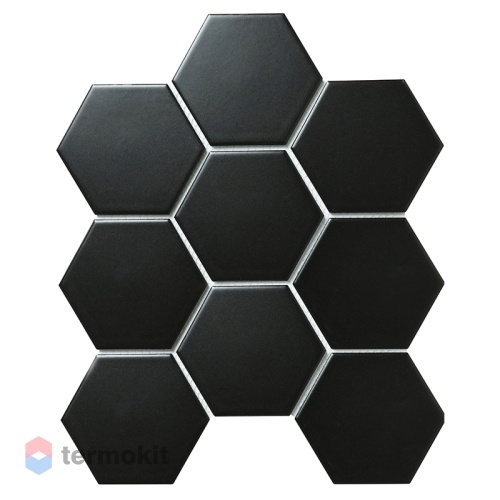 Керамическая Мозаика Starmosaic Hexagon big Black Matt (FQ83000) 25,6х29,5х4,5