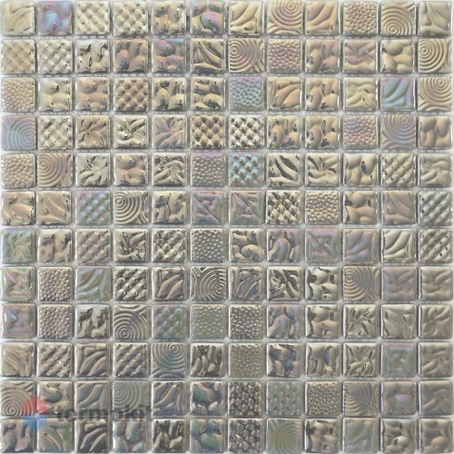 Стеклянная мозаика Natural Steppa STP-GR017-L (2,5х2,5) 31,7х31,7