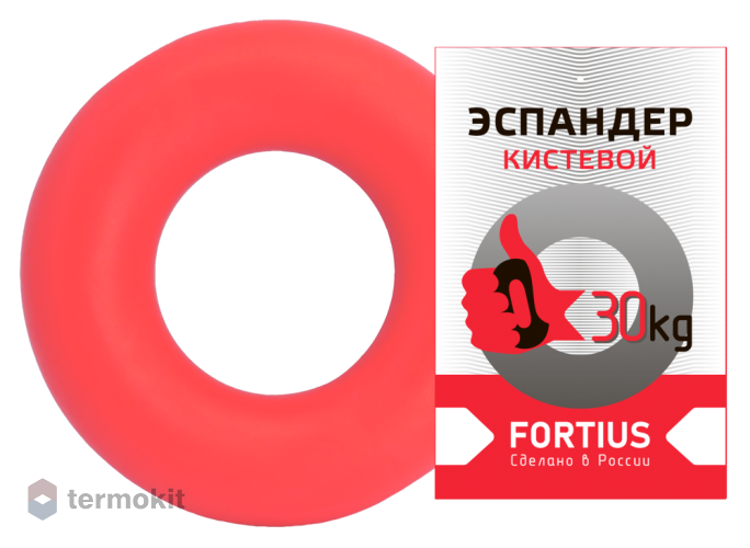 Эспандер-кольцо Fortius H180701-30LR, 30 кг, красный