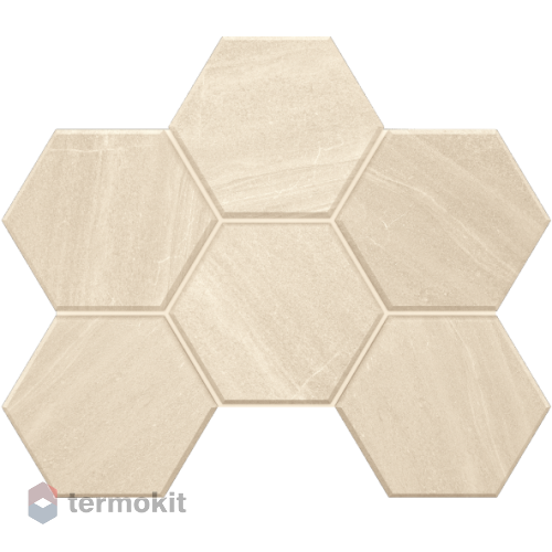 Керамогранит Эстима Gabbro GB01 Hexagon мозаика 25x28,5 неполир