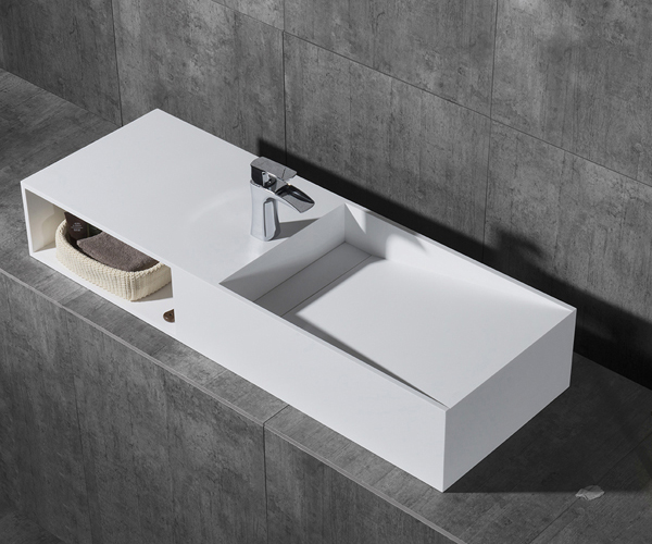 

Раковина NT Bathroom Cagliari Leftt 1200x420 из искусственного камня NT502