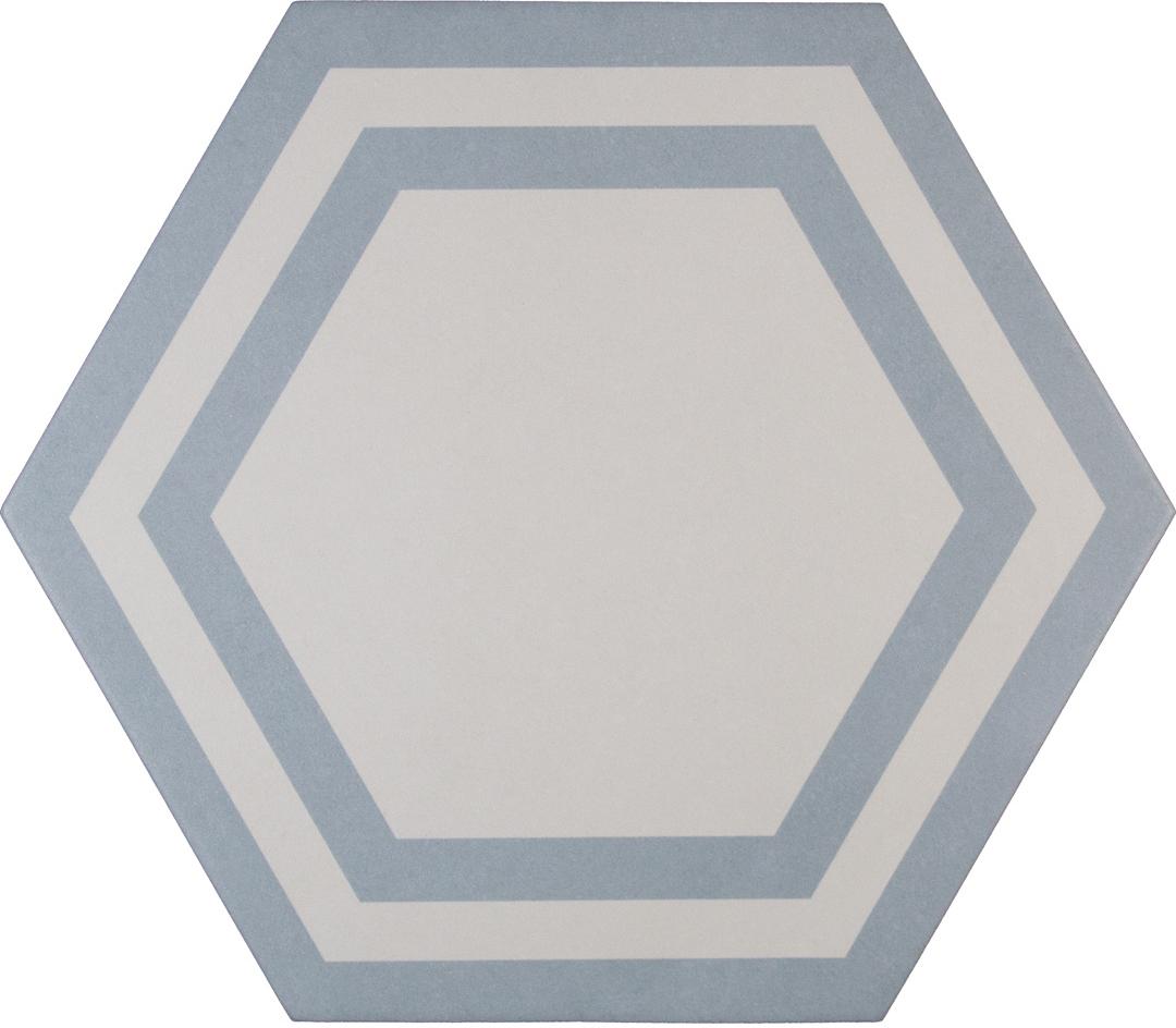 

Керамогранит Adex Pavimento ADPV9021 Hexagono Deco Azure 20х23