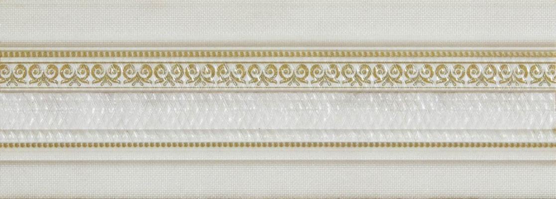 

Керамическая плитка Newker Listelo Chester Ivory бордюр 10,5x29,5