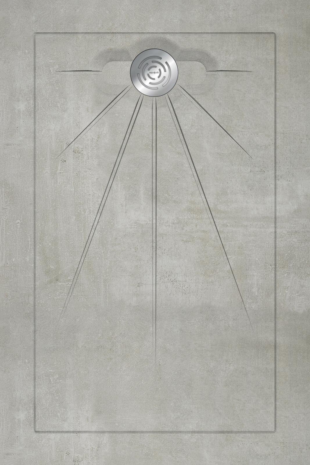 

Душевые поддоны Aquanit Beton Grey Multi Circle Eco 90x135