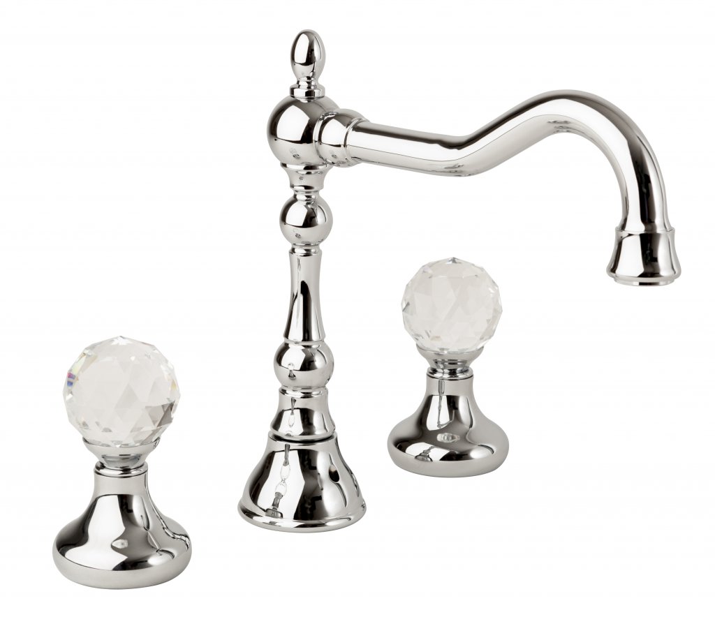 

Смеситель для раковины Cezares Atlantis хром, ручка Swarovski ATLANTIS-BLS2-A-01-Sw