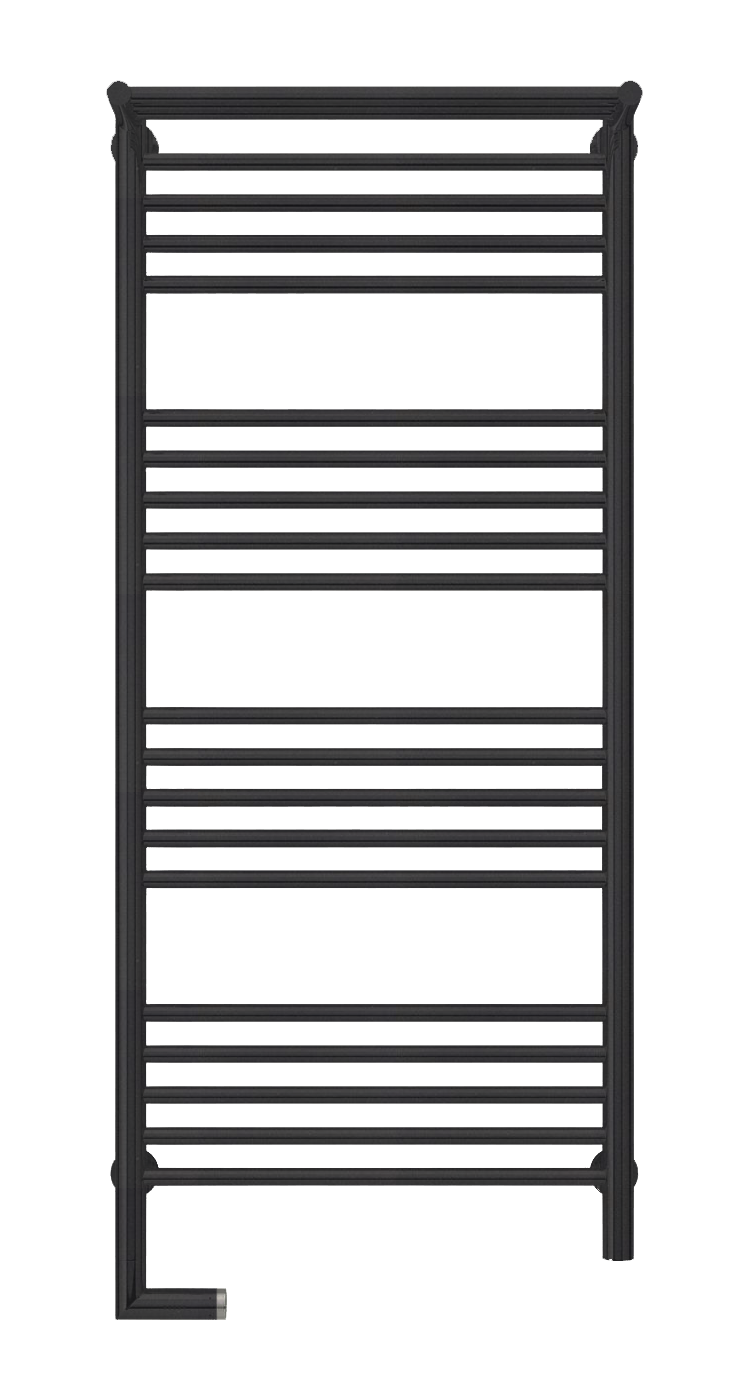 

Электрический полотенцесушитель Сунержа Богема с полкой 2.0 1200x500 ТЭН Лев. матовый черный арт. 31-5206-1250