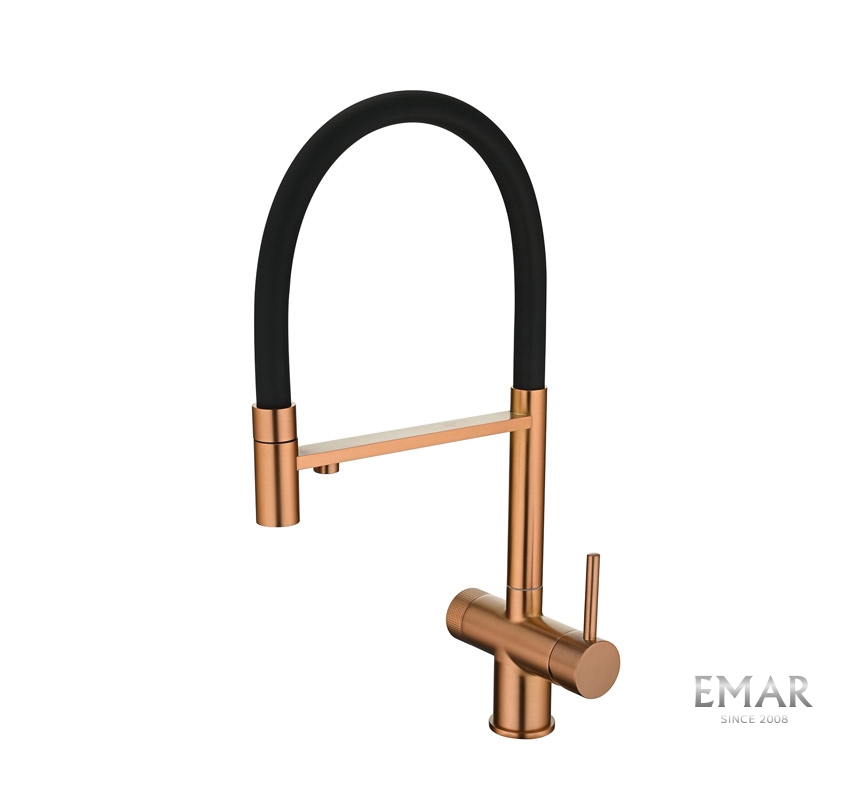 Смеситель для кухни EMAR PVD Coppery ЕС - 7024 PVD Coppery