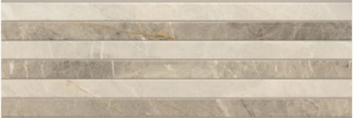 

Керамическая плитка Porcelanite Dos 9520 Relieve Gris Rect. настенная 30х90