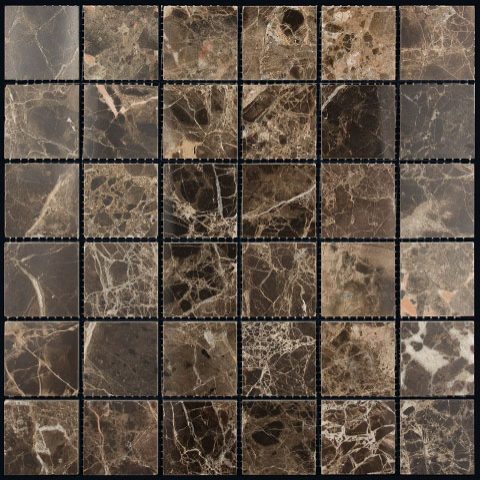

Мраморная мозаика Natural Adriatica M022-48P (Emperador Dark) (4,8х4,8) 30,5х30,5