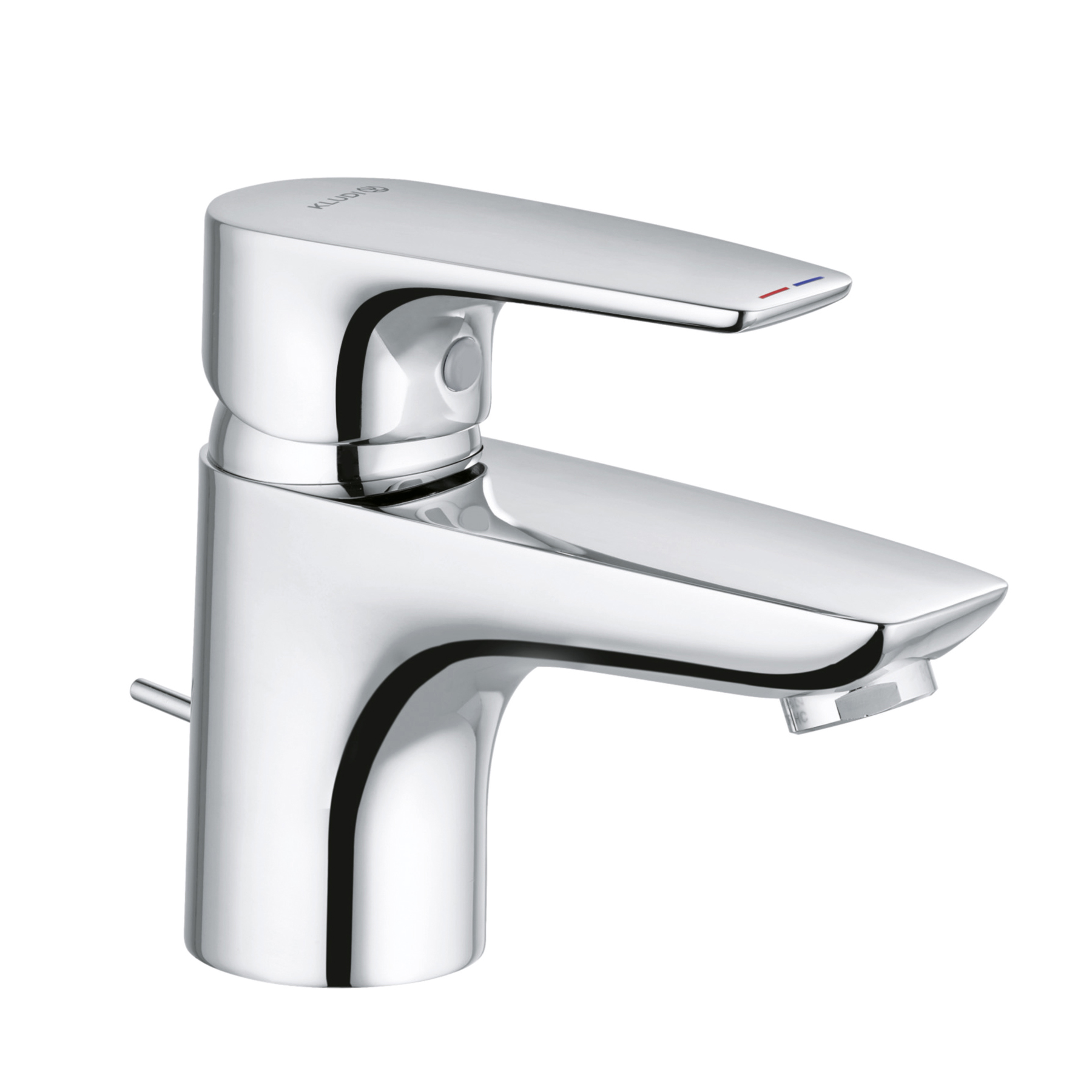 

Смеситель для раковины Kludi Pure&Solid с донным клапаном хром 343850575