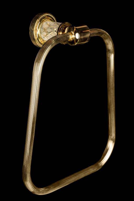 Кольцо для полотенец Boheme Murano Cristal золото 10905-CRST-G