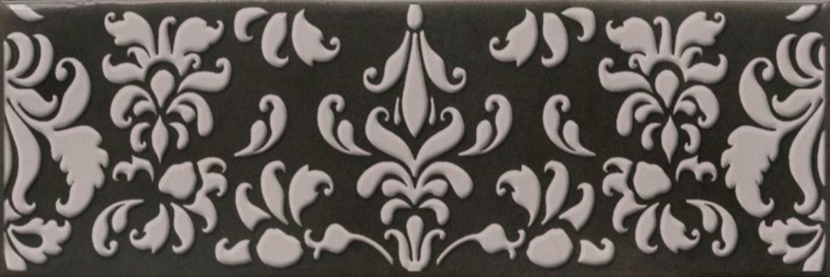 

Керамическая плитка Cifre Opal Decor Coquet Black бордюр 7,5x30