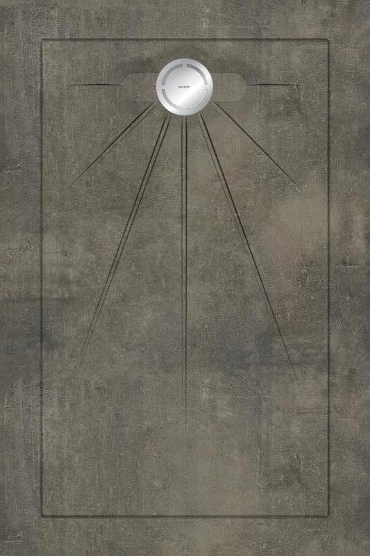 

Душевые поддоны Aquanit Beton Anthracite Multi Circle Massive 90x135