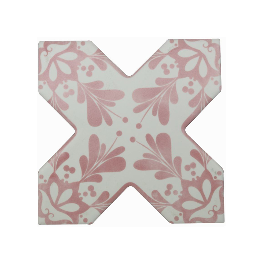 

Керамическая плитка Cevica Becolors Cross Dec. Stencil Coral декор 13,25x13,25