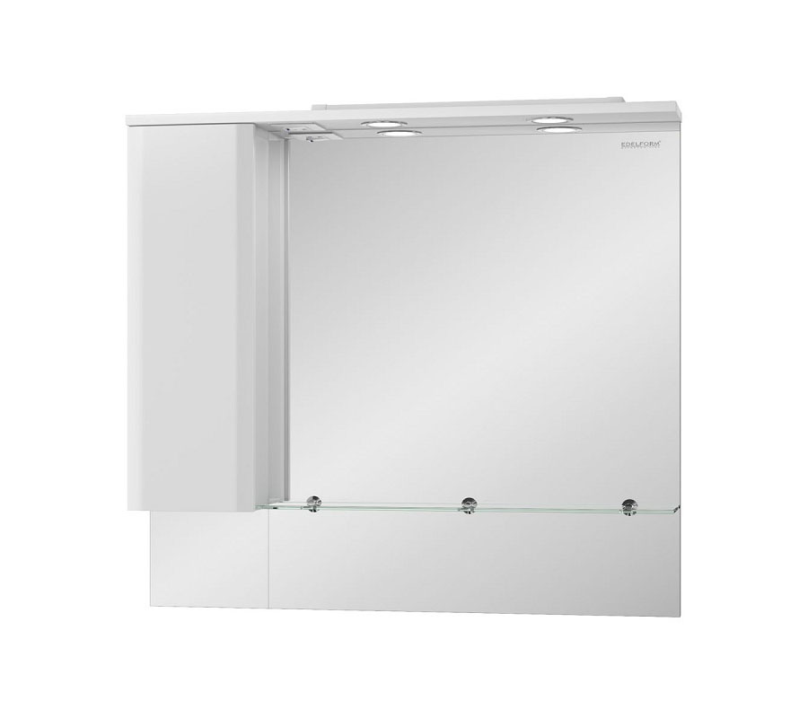 

Зеркальный шкаф EDELFORM Амата 100 белый 2-809-00-S