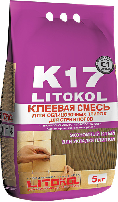 

Клей Litokol K17 серый 5кг