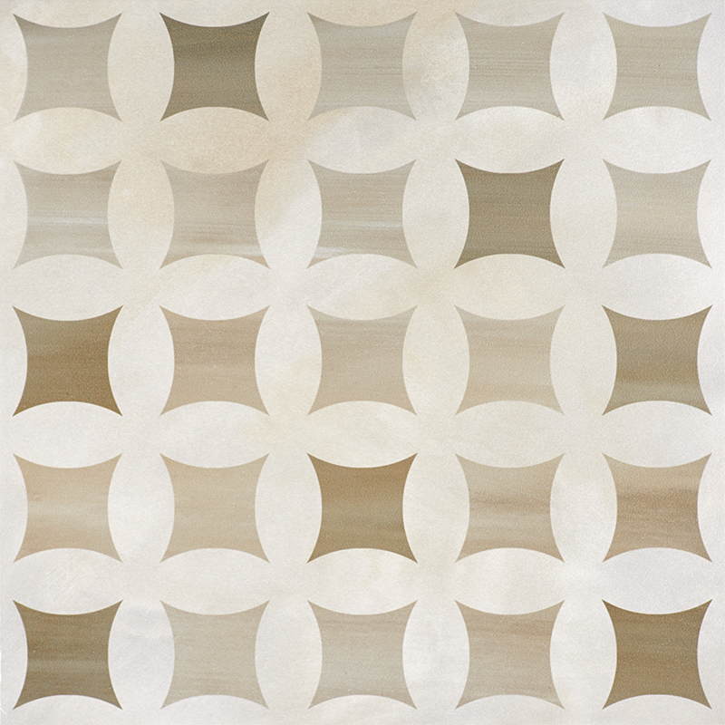 

Керамогранит Serra Camelia 511 Decor Cappucino & Pearl White напольный 60x60