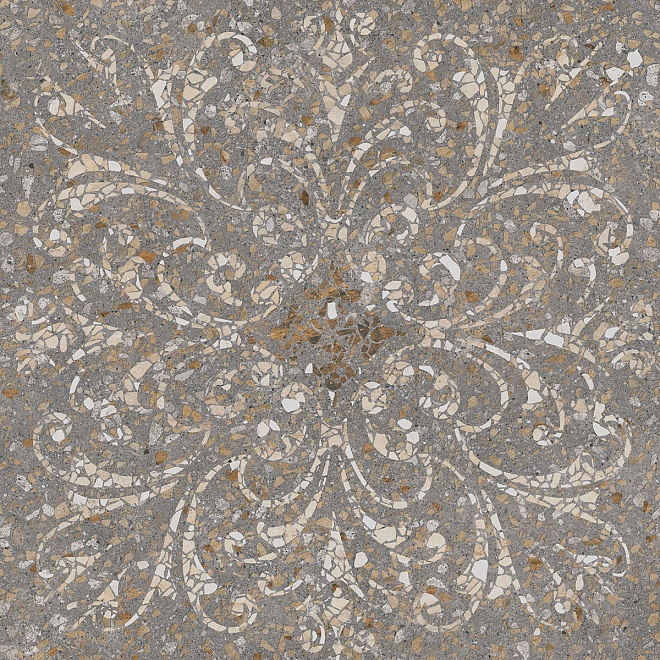 

Керамогранит Kerama Marazzi Терраццо коричневый декорированный SG632300R 60х60