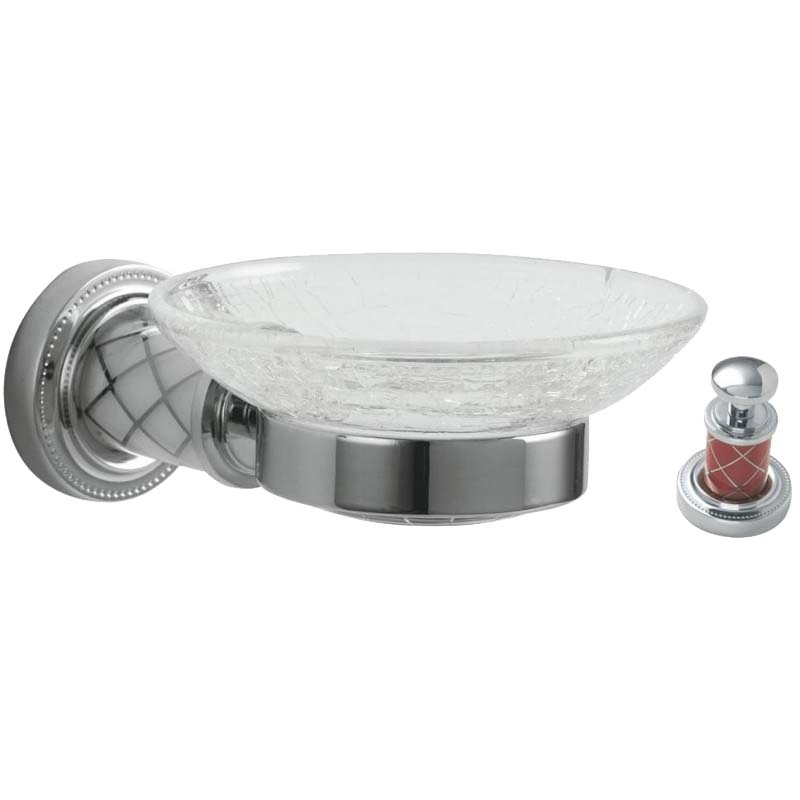 Мыльница Boheme MURANO CHROME рубиновое 10903-R-CR
