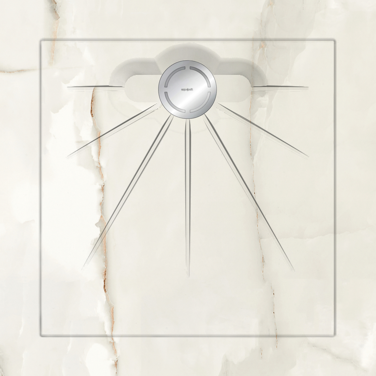 

Душевые поддоны Aquanit Marble White Multi Circle Massive 90x90