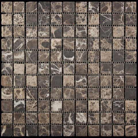 

Мраморная мозаика Natural Adriatica M022-25T (Emperador Dark) (2,5х2,5) 30,5х30,5