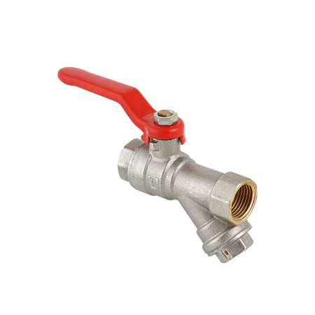 Valtec Кран шаровой Combi со встроенным фильтром 1/2" (рычаг)