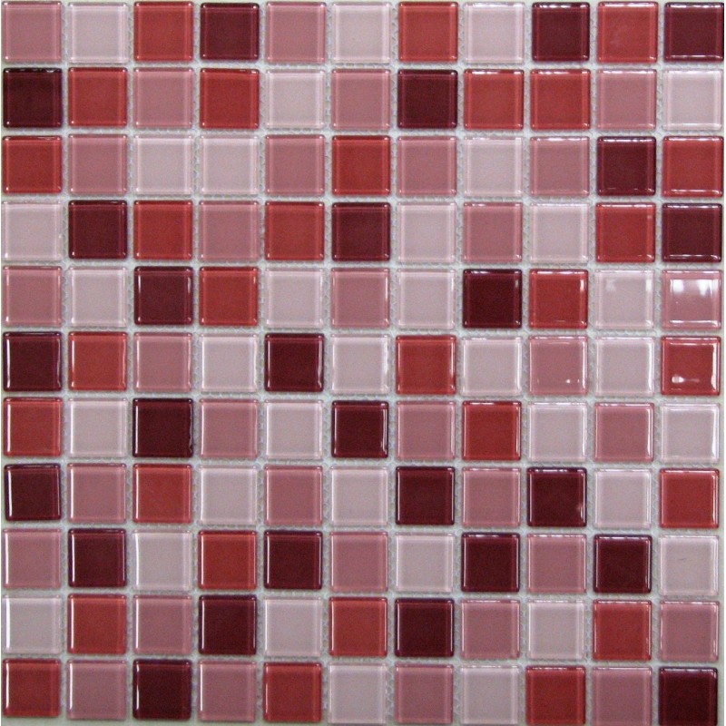 

Стеклянная Мозаика Bonaparte Plum mix (4x25x25) 30x30