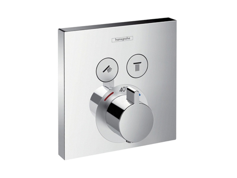 

Термостат скрытого монтажа, для 2 потребителей Hansgrohe ShowerSelect 15763000