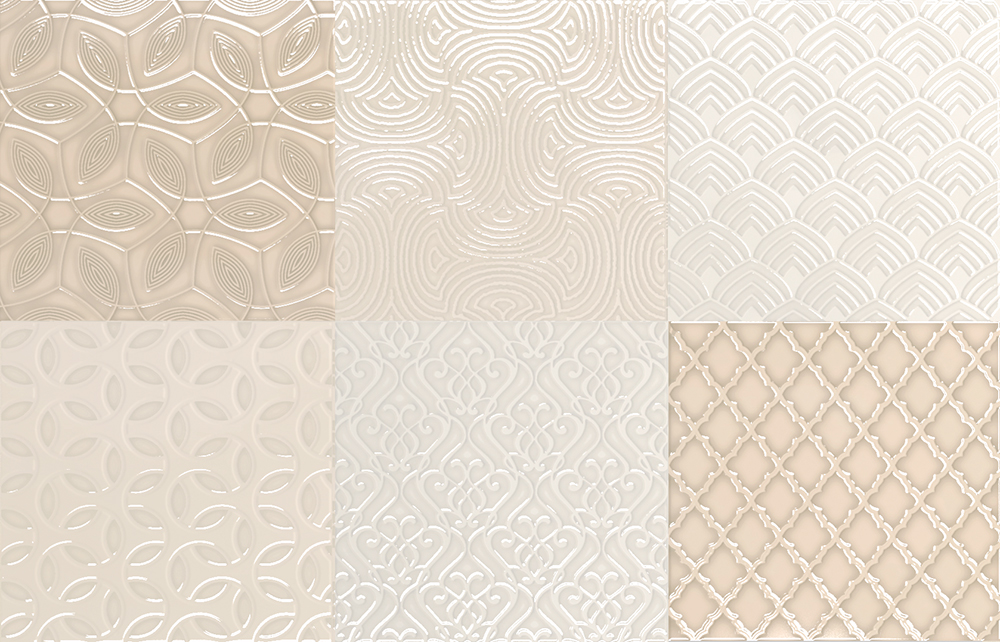 

Керамическая плитка Aleluia Aline Decor Mix Bijou Sand декор 27х42