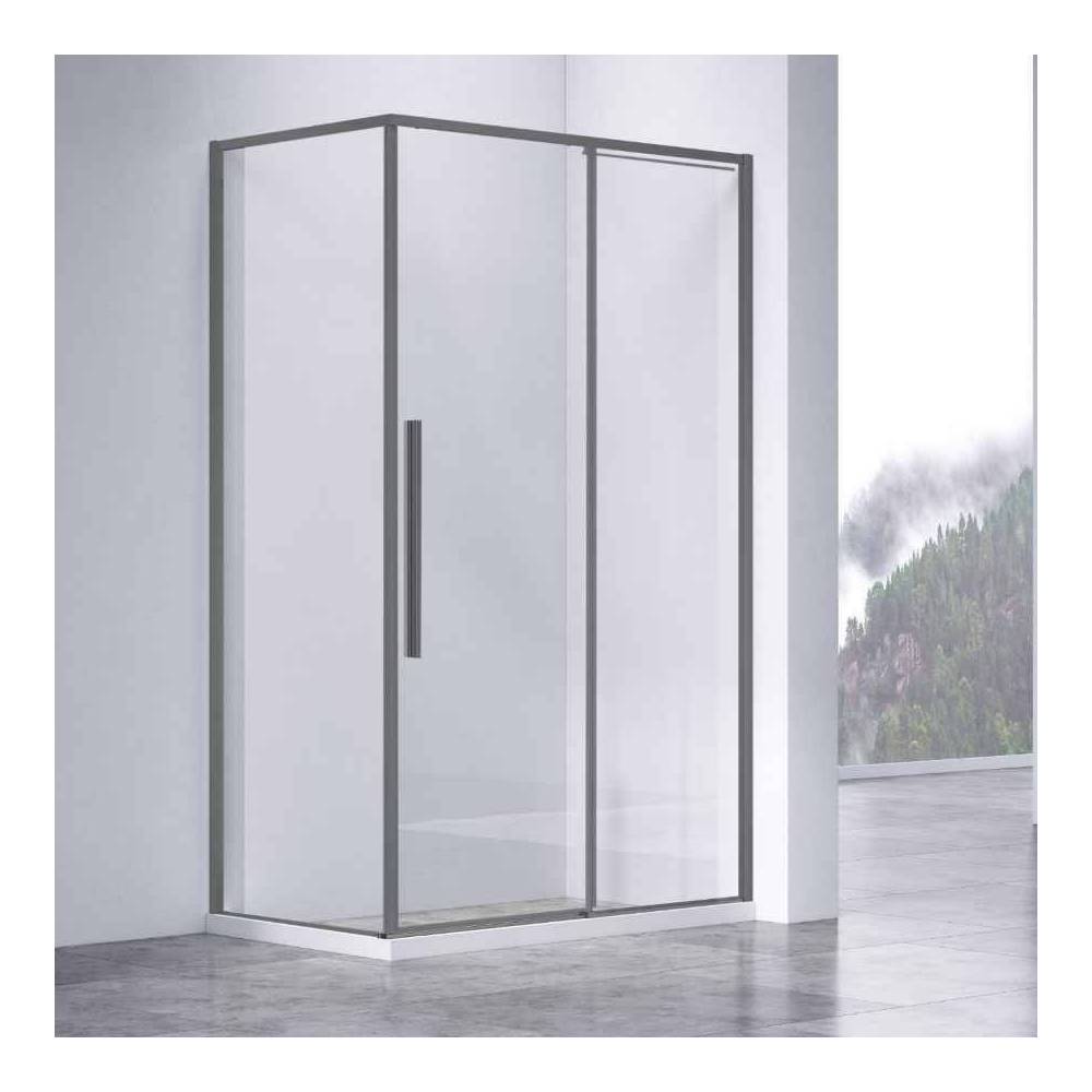 Душевой уголок Vincea Slim-n 1950x1100x900 вороненная сталь VSR-4SN9011CLGM