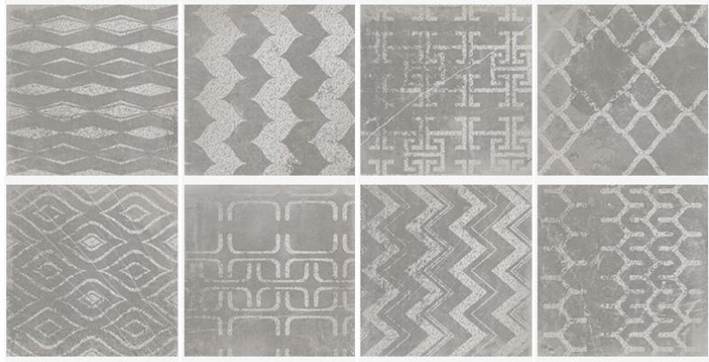 

Керамогранит Atrivm Cuadrado Glam Grey (8mix) 23,5x23,5