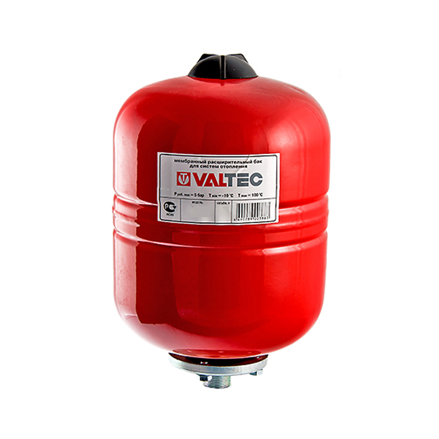 Valtec Расширительный бак для отопления 24л, красный